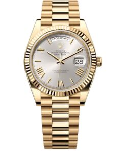 Rolex Day-Date 40 228238-0002 Yellow Gold Silver Dial