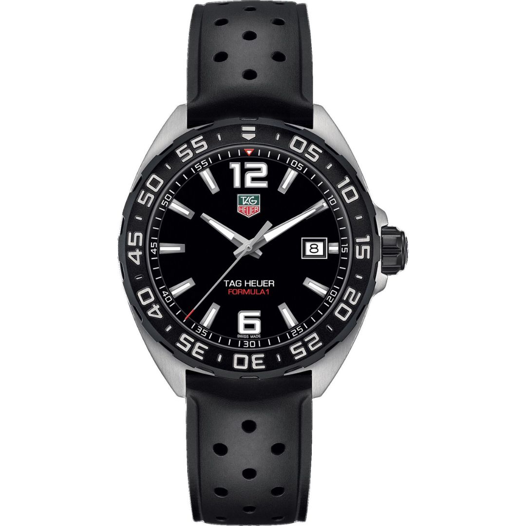 Tag Heuer Formula 1 Date WAZ1110.FT8023 stainless steel watch with black dial