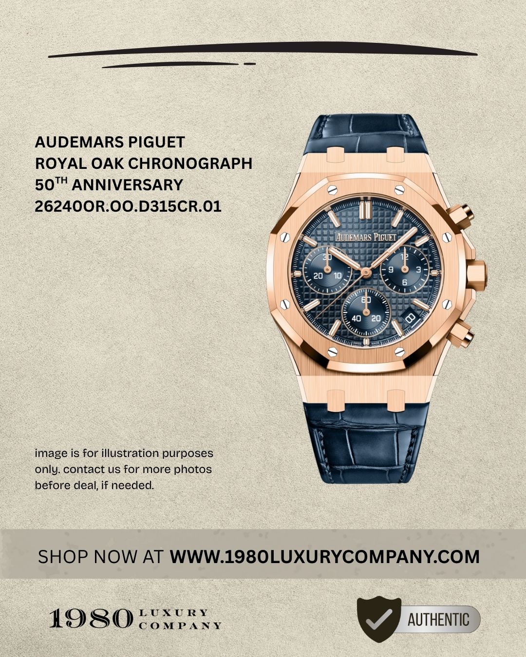 Audemars Piguet Royal Oak Chronograph 50th Anniversary 26240OR.OO.D315CR.01