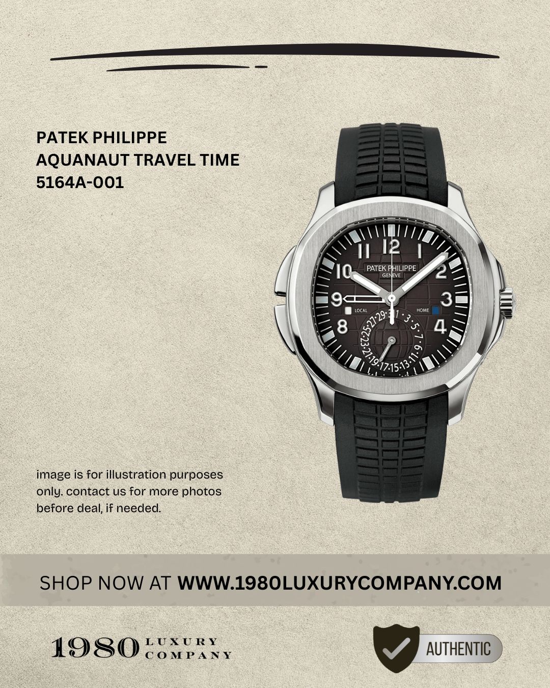 Patek Philippe Aquanaut Travel Time 5164A-001