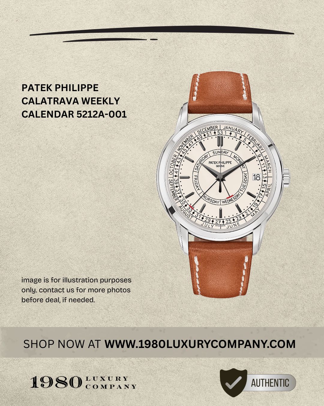 Patek Philippe Calatrava Weekly Calendar 5212A-001