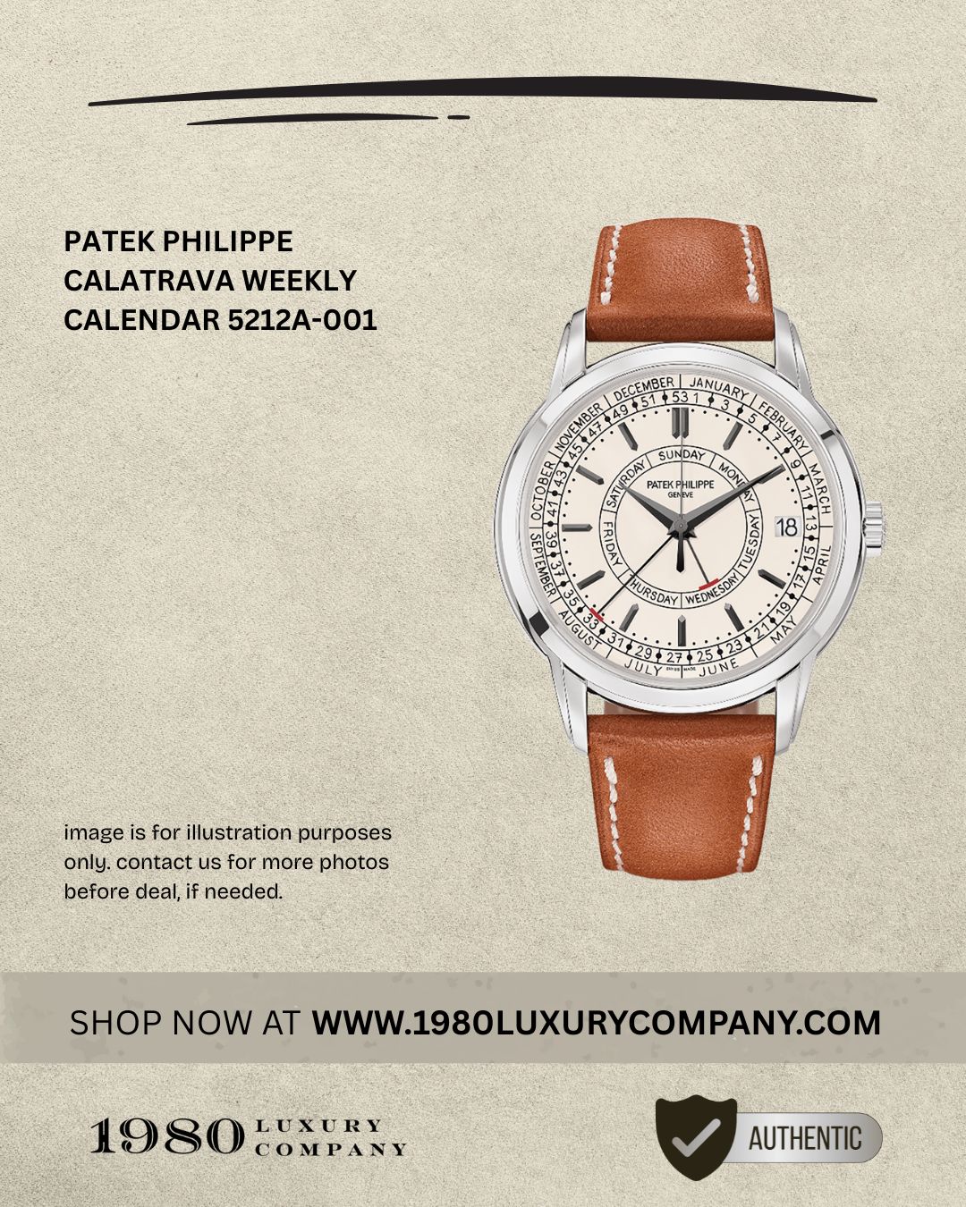 Patek Philippe Calatrava Weekly Calendar 5212A-001