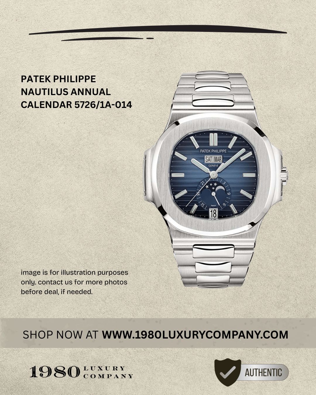 Patek Philippe Nautilus Annual Calendar 5726/1A-014