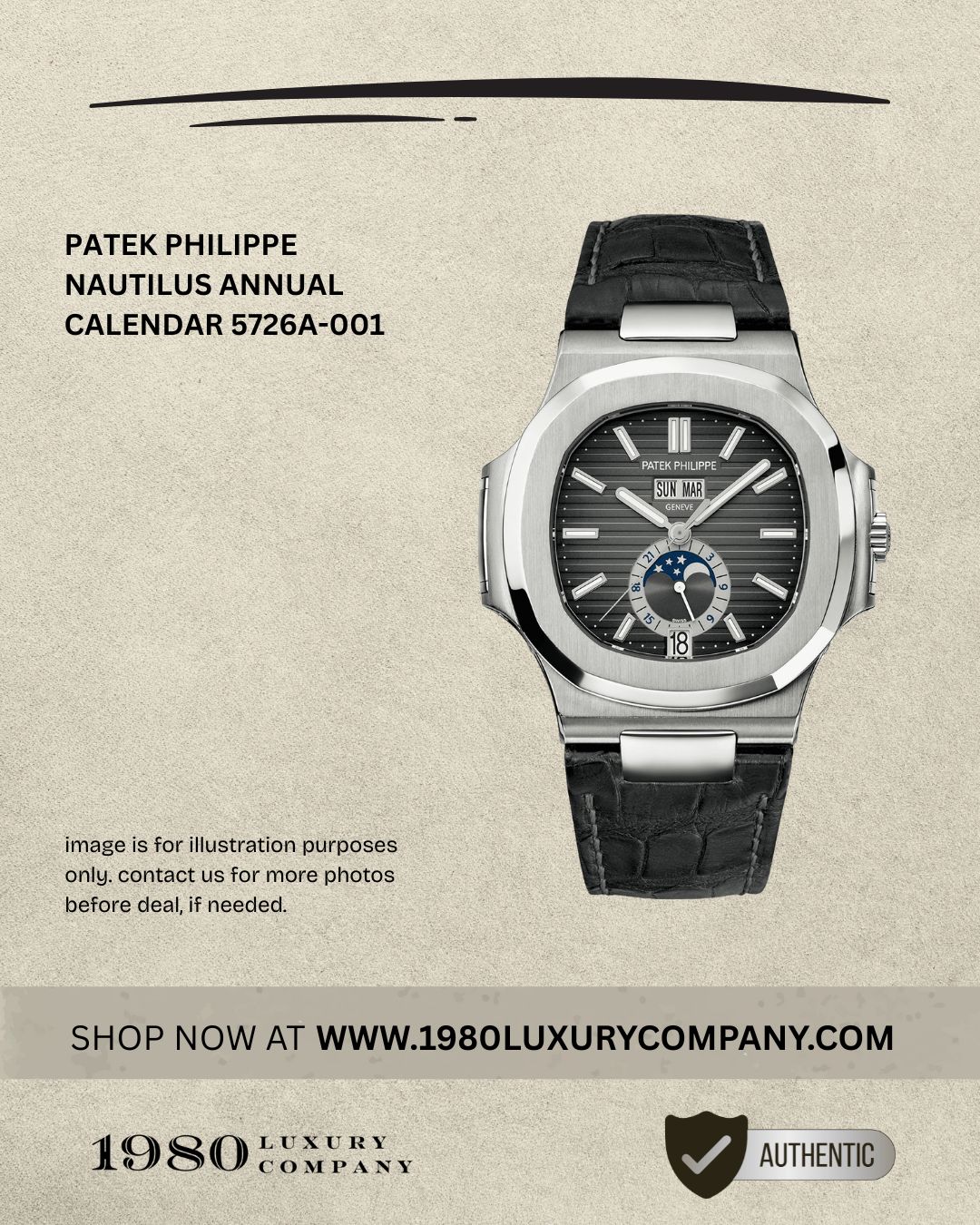 Patek Philippe Nautilus Annual Calendar 5726A-001
