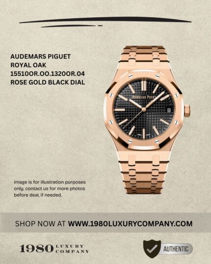 Audemars Piguet Royal Oak 15510OR.OO.1320OR.04 in rose gold with black dial