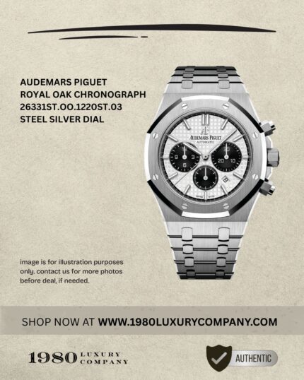 Audemars Piguet Royal Oak Chronograph 26331ST.OO.1220ST.03 in stainless steel with silver dial