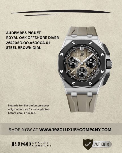 Audemars Piguet Royal Oak Offshore Diver 26420SO.OO.A600CA.01 in stainless steel with brown dial