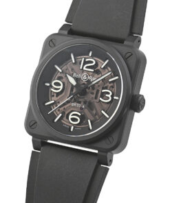 Alternative view of Bell & Ross BR 03 Skeleton Black Ceramic BR03A-BL-SKCE/SRB