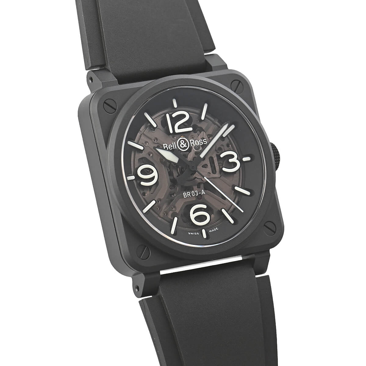 Bell & Ross BR 03 Skeleton Black Ceramic BR03A-BL-SKCE/SRB - Image 3