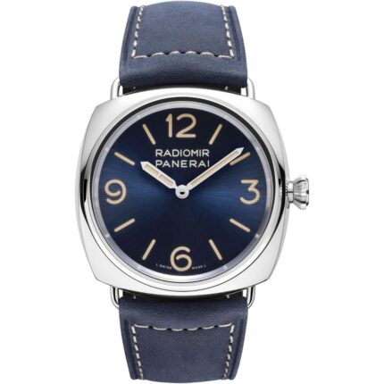 Panerai Radiomir Officine 45mm PAM01383 in stainless steel with blue dial