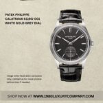 Patek Philippe Calatrava 6119G-001 in white gold with grey dial