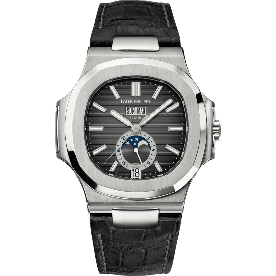Patek Philippe Nautilus 5726A-001 Black front view