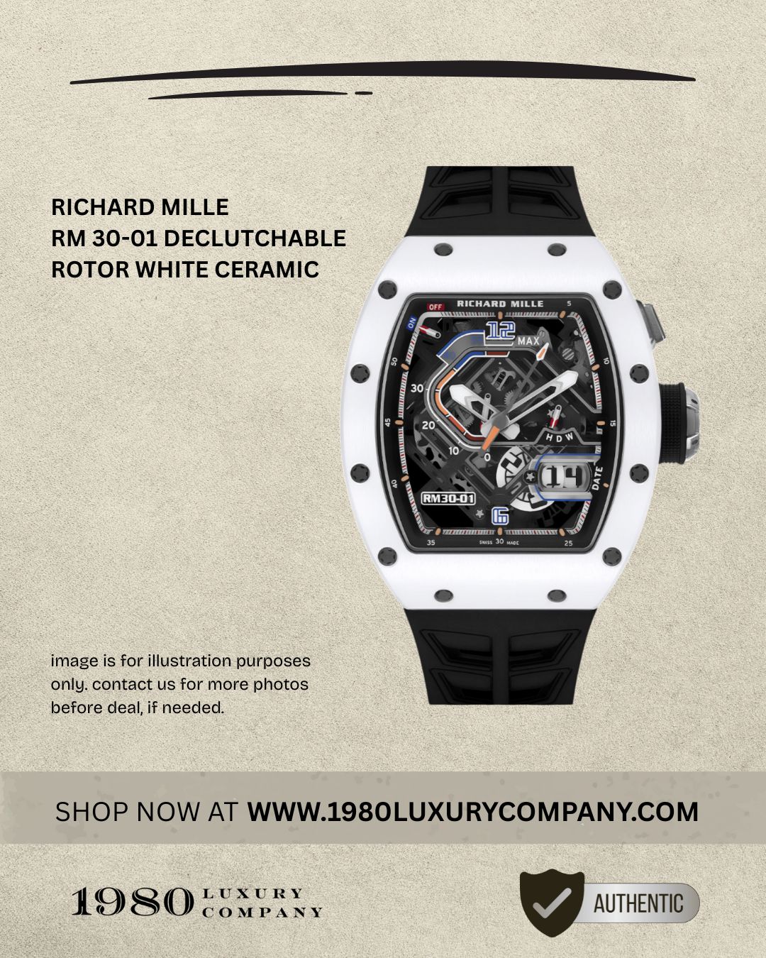 Richard Mille RM 30-01 Declutchable Rotor White Ceramic