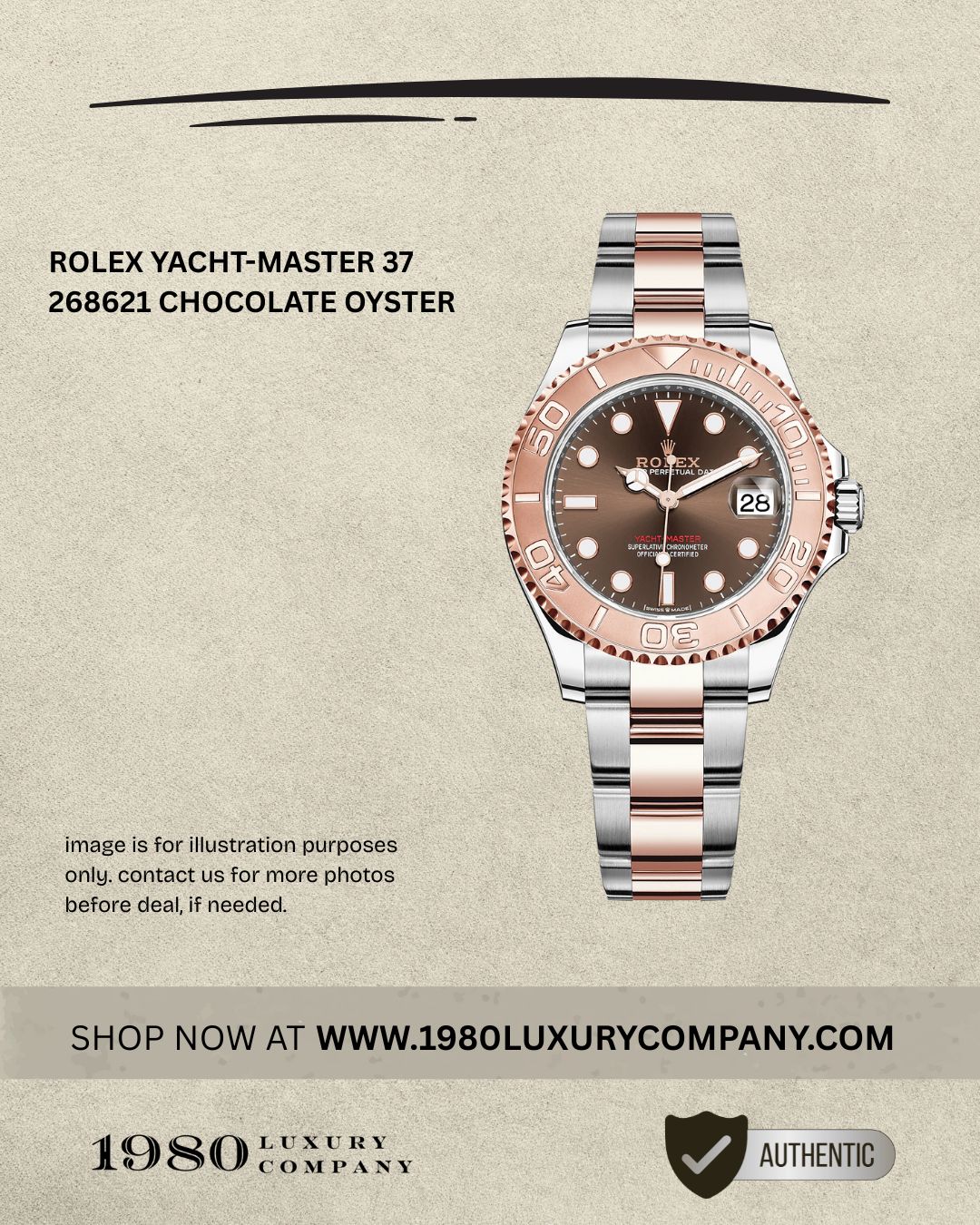 rolex-yacht-master-37-268621-chocolate-oyster Rolex Yacht-Master 37 268621 in stainless steel and rose gold with brown dial
