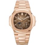 Patek Philippe Nautilus 5712/1R-001 in rose gold with brown dial
