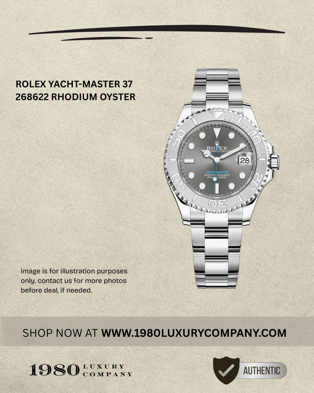 rolex-yacht-master-37-268622-rhodium-oyster Rolex Yacht-Master 37 268622 in stainless steel with rhodium dial
